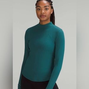Lululemon Rulu Running Long-Sleeve Mock Neck Shirt Size 4